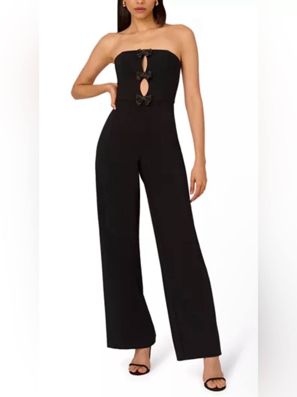 Liv Foster Bow Embellished Jumpsuit